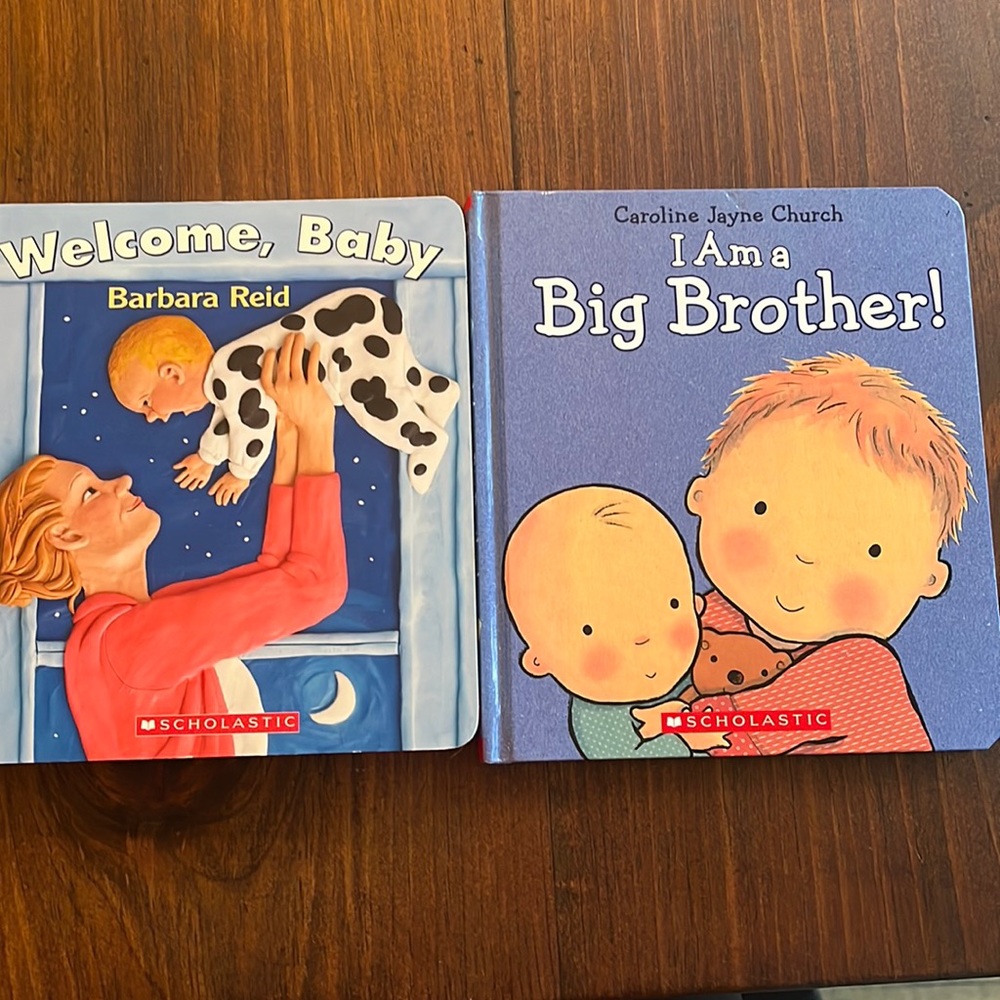 ANY OFFER ACCEPTED! Big brother & new baby book set. EUC.